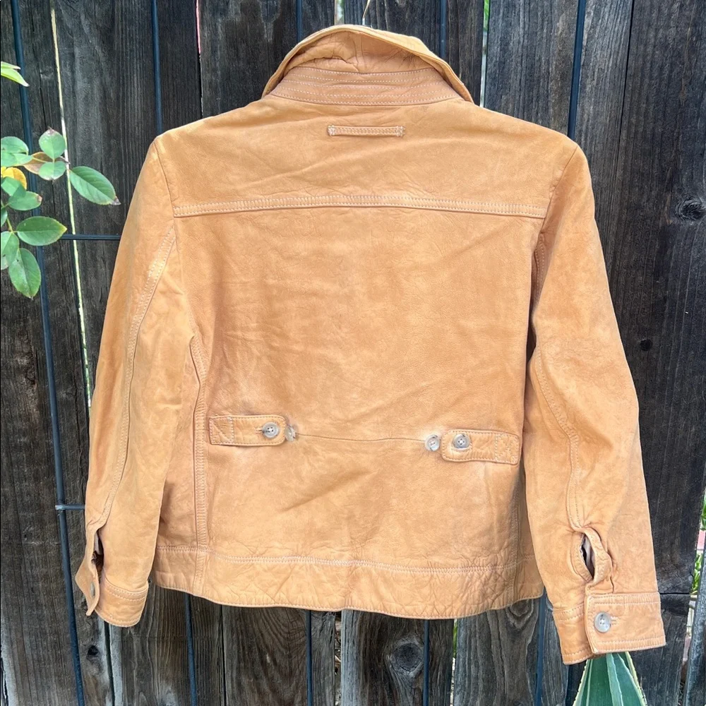 Banana Republic Vintage Tan Leather Jacket - Picture 13 of 16